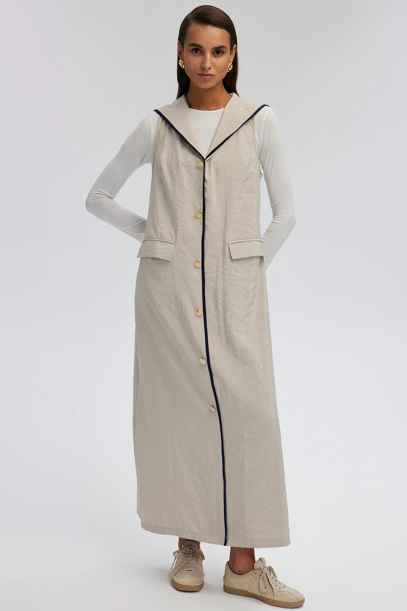 GOLD BUTTONED CUPRA JERSEY